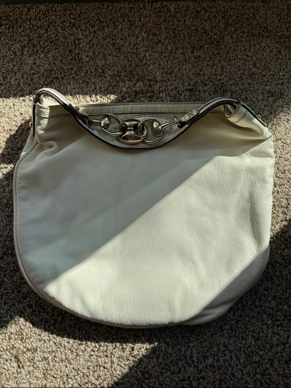 Gucci Cream Hobo Bag